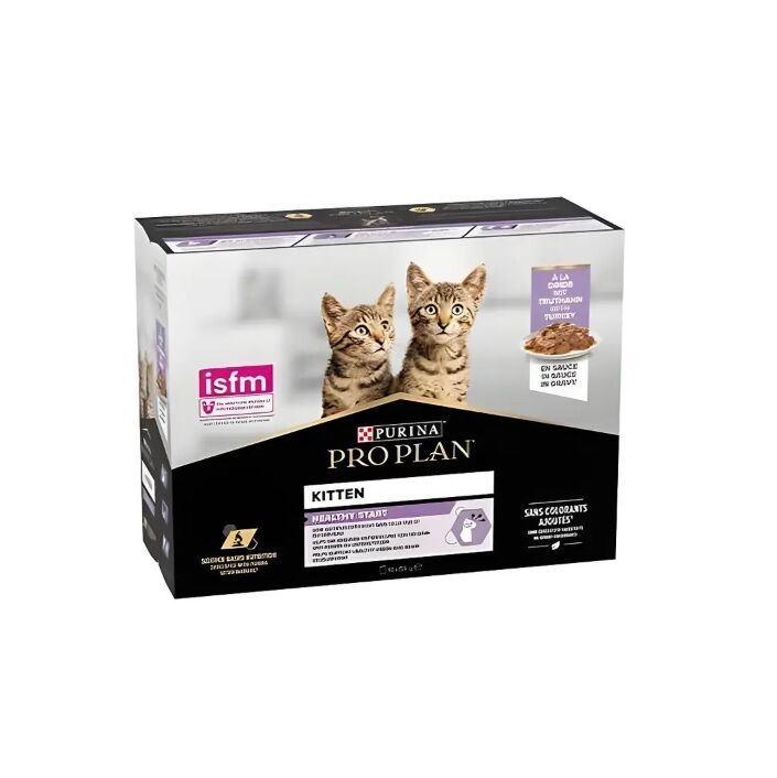 ProPlan Kitten Pouch Hindili Yavru Kedi Konservesi 85gr x 10 Adet SKT:06/2026