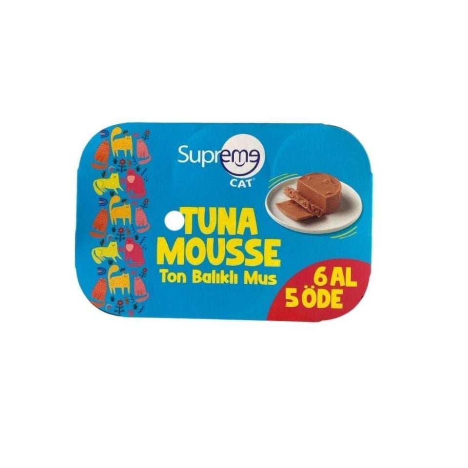 Supreme Cat Ton Balikli Püre Yaş Kedi Maması 85 Gr 6 Al 5 Öde
