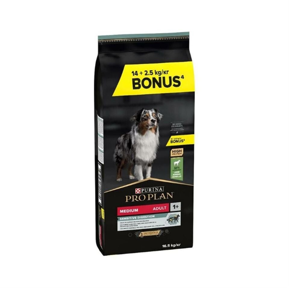 ProPlan Medium Kuzu Etli   Yetişkin Kuru Köpek Maması 14+2.5 Kg (16.5kg)