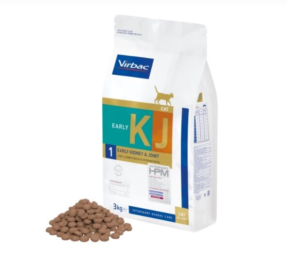 Virbac KJ 1 Early Kidney Joint Support Cat Böbrek ve Eklem Desteği Kedi Maması 3 kg KJ1