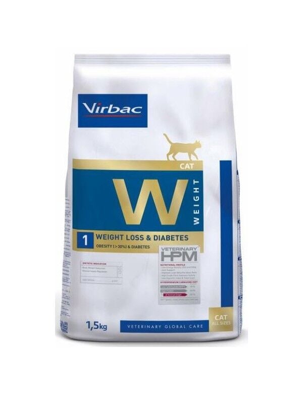 Virbac Veterinary HPM W1 Cat Weight Loss & Diabetes 3kg