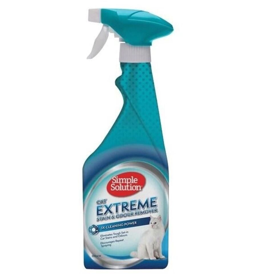 Simple Solution Extreme 3 Kat Etkili Kedi Leke ve Koku Giderici Sprey 500ml